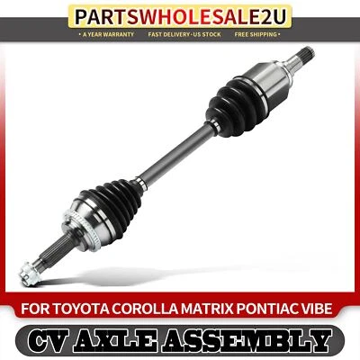 Conjunto de eje CV lateral izquierdo delantero para Toyota Corolla Matrix 2003-2006 Pontiac Vibe Foto 1 de 4