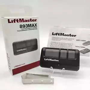 LiftMaster 893MAX 3 Button Visor Remote Control Garage Door Opener - Picture 1 of 1