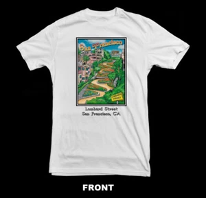 T-Shirt San Francisco Lombard Street Souvenir - Bild 1 von 6