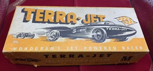 VINTAGE TERRA JET MONOGRAMM JET POWERED RACER 1947 SPIELZEUG AUTOBOX - Bild 1 von 4