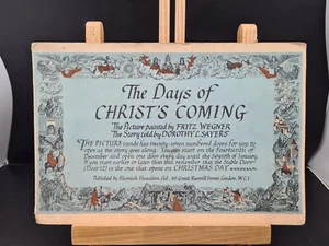 The Days Of Christ's Coming - 1950s Advent Calendar  - Fritz Wegner D L Sayers - Bild 1 von 15