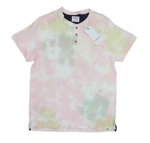 Sovereign Code Tie Dye 3-Button Henley Short Sleeve Men's T-Shirt M NWT - Picture 1 of 2