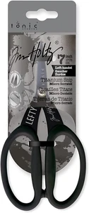 7In Left Handed Titanium Snips Tim Holtz Non-Stick Micro Serrated Scissors 7" - Picture 1 of 9