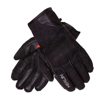 Guantes impermeables Merlin Mahala D3O Explorer cordura/cuero para motocicleta Foto 1 de 2