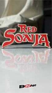 Rotes Sonja Logo Display Brigitte Nielsen Arnold Schwarzenegger Conan Beena Studio - Bild 1 von 4