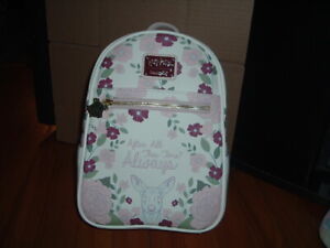 LOUNGEFLY HARRY POTTER ALWAYS FLORAL MINI BACKPACK~ WITH TAGS~ BRAND NEW~ 