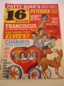 James Franciscus, Ann-Margret, Elvis - 16 Magazine 1964 - Picture 1 of 14