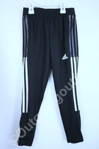 adidas Aeroready Boy's Striped Black & White Pants Size 7-8Y/128 - Picture 1 of 10