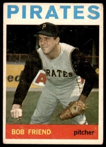 1964 Topps Baseball Card Bob Friend A Pittsburgh Pirates #20 - Picture 1 of 2