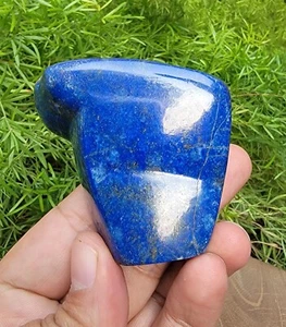Lapislázuli natural azul real tumble/forma libre pulido (video interior) - Imagen 1 de 11