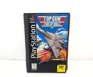 Top Gun: Fire at Will Playstation 1 1995 PS1 Long Box Edition GETESTET ohne Handbuch - Bild 1 von 5