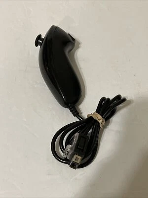 Wii Black Nunchuck Issues Working. See Description - Image 1 of 4