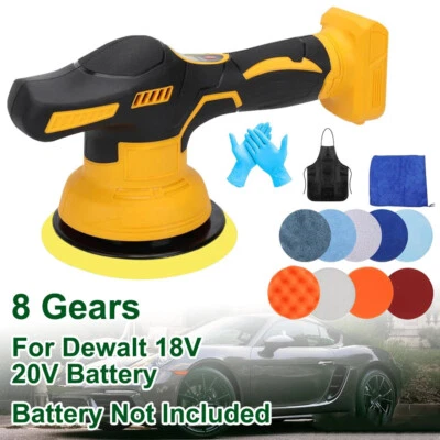 Cordless Car Polisher for Dewalt 18/20V Battery 8 Gear Speed Orbital Polisher AU - image 1 of 4