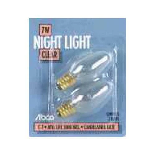 Westinghouse Night Bulbs 7W 45 Lumens C7 Candelabra 2-1/8 In. Clear Card / 2 - Image 1 of 1