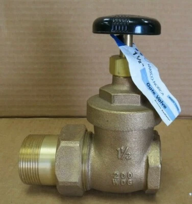 MATCO-NORCA BSGV-1500 1-1/2" BRONZE STEAM RADIATOR GATE VALVE NEW - Image 1 of 4