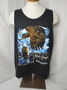 Camiseta vintage Alore para hombre grande 1992 American Bald Eagles sin mangas - Imagen 1 de 5