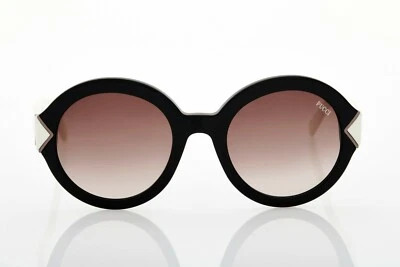 Marco de gafas de sol redondo de plástico blanco y negro Emilio Pucci EP 69 01K 53-22-140 Foto 1 de 3