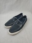 Cole Haan Nantucket Penny Loafers Mens Size 12 M Dark Blue Mesh Fabric Slip On