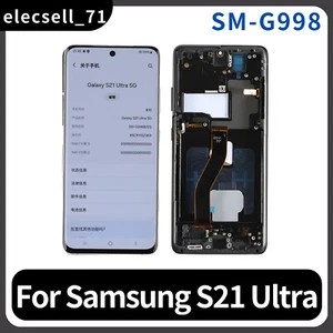 For Samsung S21 Ultra SM-G998 OLED Screen Display Digitizer Assembly Replacement - Picture 1 of 8
