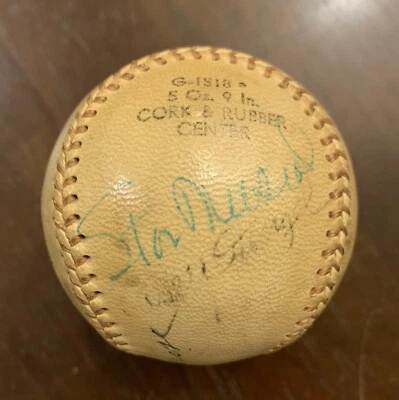 Playing Era: Musial, Buck, Schoendienst, Stengel & more signed baseball PSA - Image 1 of 4