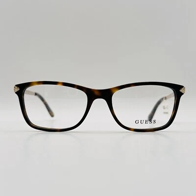 Guess Eyeglasses Women Oval Brown Gold Rhinestones Logo Mod. GU 2631 NEW - Image 1 of 4