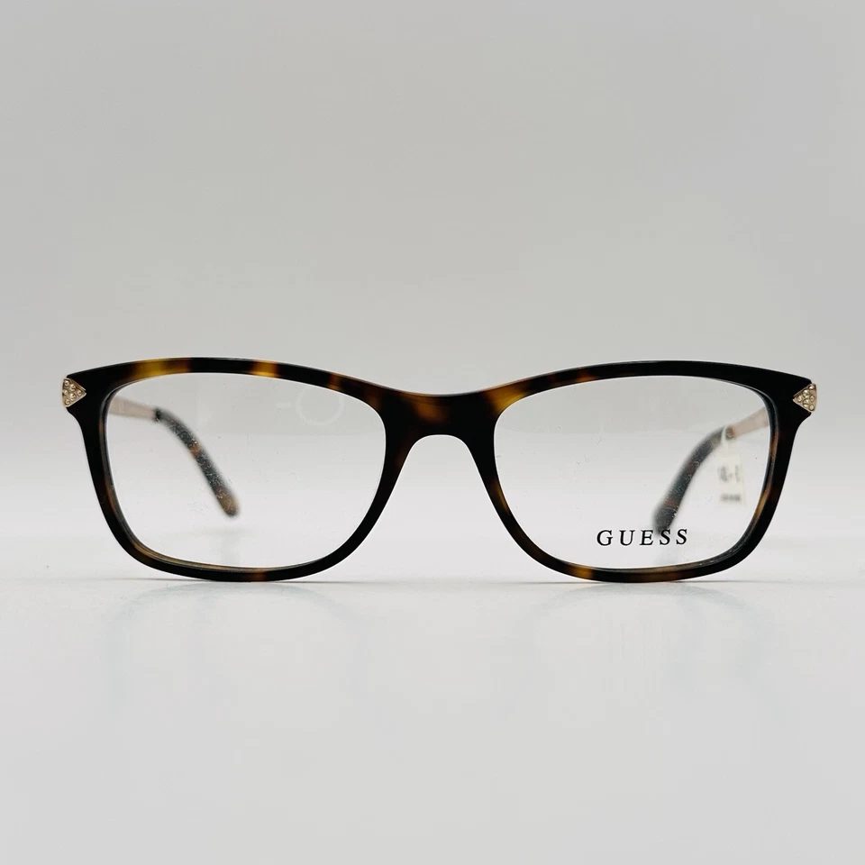 Guess Eyeglasses Women Oval Brown Gold Rhinestones Logo Mod. GU 2631 NEW - Image 1 of 4