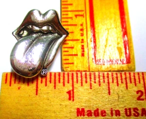 Rolling Stones Pin Vintage Zunge Sammlerstück Rockband Konzert Musik Pinback - Bild 1 von 5