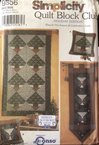 UNCUT Simplicity Crafts Pattern 9856 Quilt Block Club Sampler Quilt Holiday Ed. - Bild 1 von 3