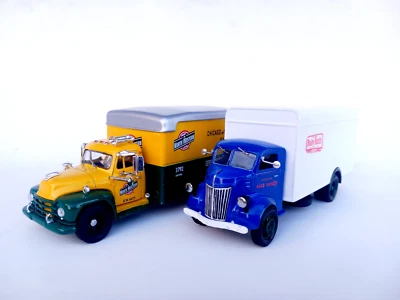 1/50 o scale 3d printed 1941 Ford COE box van truck handmade custom kitbash - Image 1 of 4