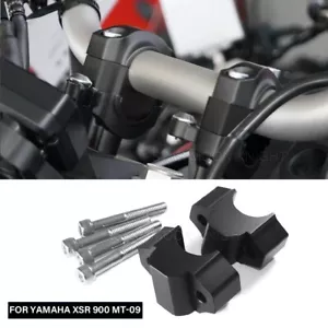 Handlebar Riser Clamp For Yamaha MT-09 MT09 XSR900 2015- Handle Height Adapter - Picture 1 of 12