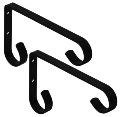 Cabides de plantas de metal para área externa suporte de planta suspenso de parede 6 polegadas conjunto de 2 - Imagem 1 de 4