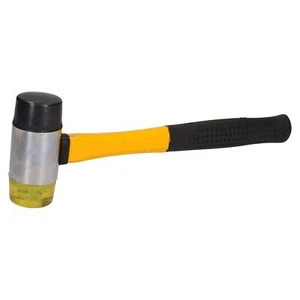 Double Headed Face Rubber and Soft Nylon Hammer Mallet 45mm Head Width - Picture 1 of 3