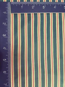 3-Yard×45in/USA VTG(Men)1950-60s/YEL.GRN.RED STRIPES PRINT ACETATE(Jacket)LINING - Picture 1 of 3