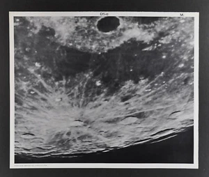 1960 Lunar Moon Map Photo Mare Frigoris West D1-c McDonald Observatory Plate M28 - Picture 1 of 2