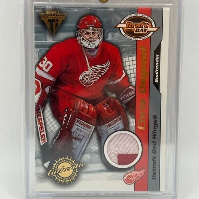 2000-01 Pacific Titanium Draft Day Patches Chris Osgood #40 /106 - Image 1 of 2