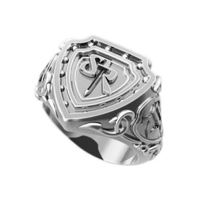 Schild Familienwappen • Familienwappen • Individuelle Ringschablone zur Bestellung •  - Bild 1 von 6