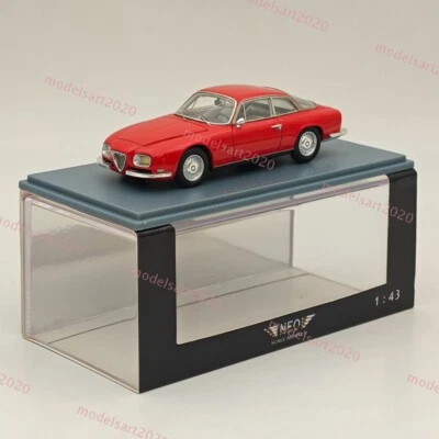 1/43 NEO SCALE MODELS Alfa Romeo 2600 SZ 1967 Red Resin Car Limited Collection - Image 1 of 4