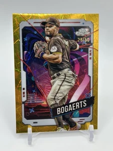 2024 Topps Chrome Cosmic Gold /50 Xander Bogaerts Interstellar Refractor #115 - Picture 1 of 2