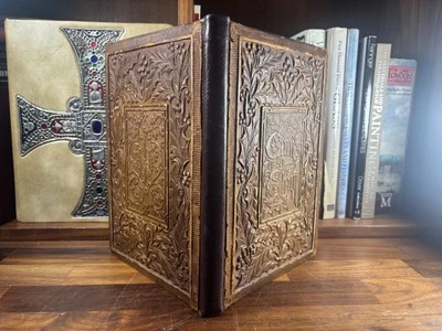 Relievo Leather Binding of Gray's Elegy Illuminated by Owen Jones – 1846 - Image 1 of 4