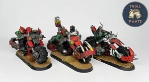 Warhammer 40k - Orks - 3 Ork Bikers Unit - Picture 1 of 8