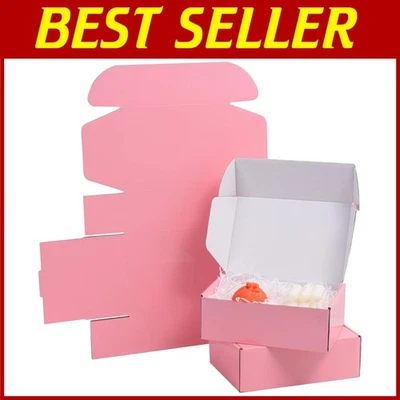 28 Pack Pink Shipping Boxes 10x8x3 - Small Business - Image 1 of 4