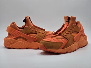 NIKE Air Huarache Run QS Chicago..Orange Blaze..AJ5578-800..Men's Shoe Size 10.5 - Picture 1 of 11