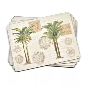Pimpernel Tovagliette Vintage Collezione Studio Palme, Set di 4 - NUOVE IN SCATOLA - Foto 1 di 6