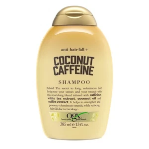 OGX Anti-Hair Fall + Coconut Caffeine Strengthening Shampoo with Caffeine, - Picture 1 of 7
