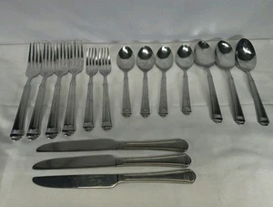 Studio Silverware Stainless Steel Set Forks Spoons Butter Knives Set Of 16 - Picture 1 of 7