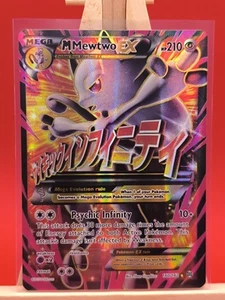 Mega M Mewtwo Ex 160/162 Breakthrough Ultra Rare Full Art Holo Pokemon Card New - Picture 1 of 14