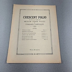 Crescent Folio ~ Collection Medium Grade ~ Standard Composers ~ 1908 Songbook - Picture 1 of 7