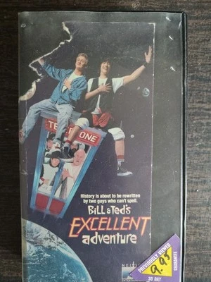 Bill and Ted's Excellent Adventure (1989) Keanu VHS Vintage Ex Rental Hardcase - Image 1 of 3