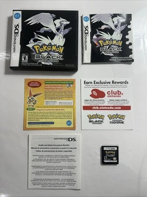 Pokemon Black (Nintendo DS, 2011) Complete CIB - Tested - Image 1 of 4