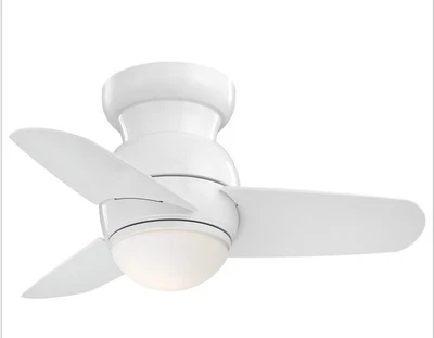 MinkaAire F510L-WH Spacesaver 26" 3 Blade Indoor LED Flush Mount Ceiling Fan - Image 1 of 4